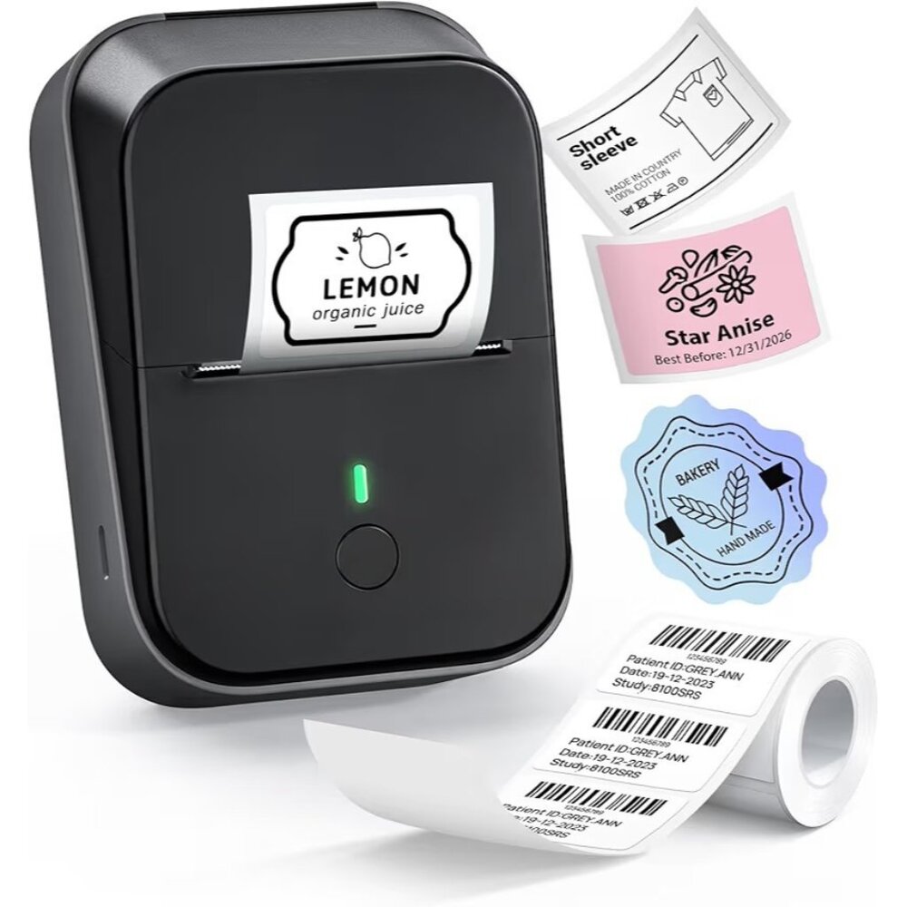 PM260 Label Maker Machine with Tape, 2 Inch Label Maker Bluetooth Label Printer,